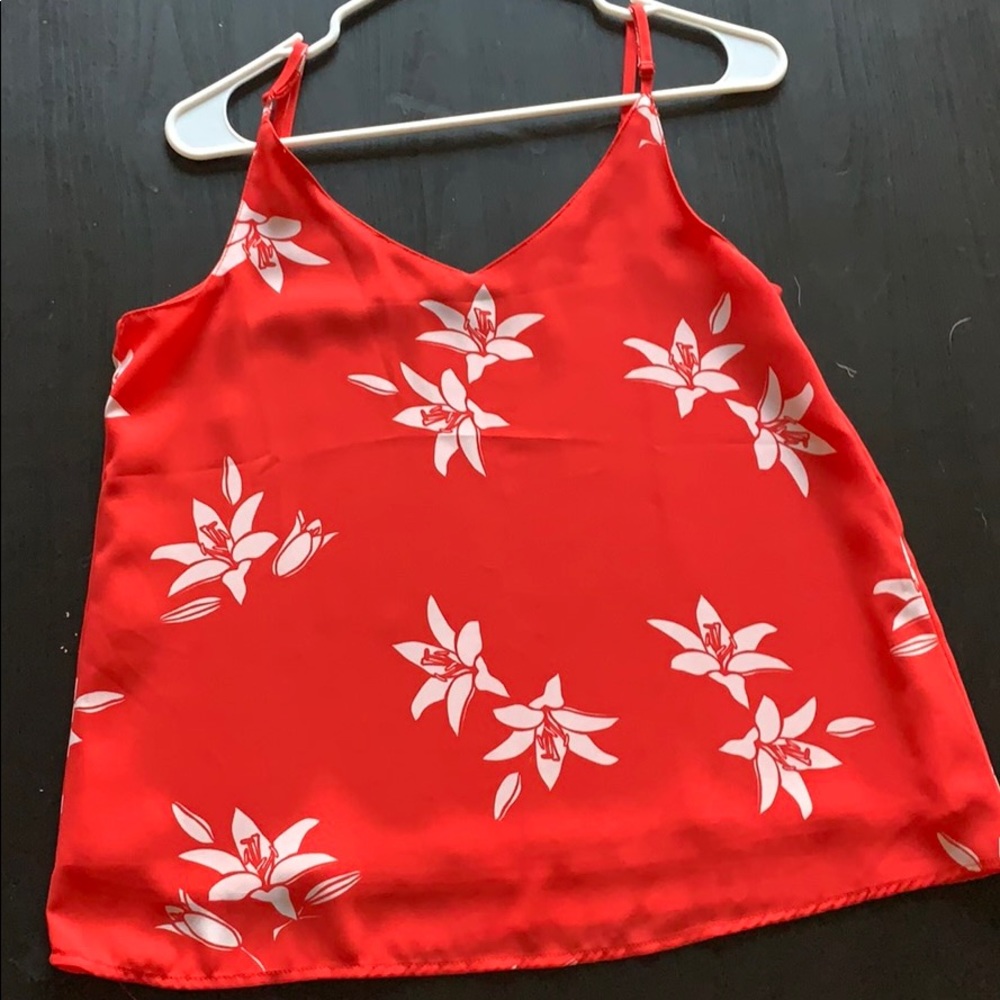 Hibiscus flower print blouse